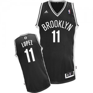 Maillot Swingman Brooklyn Nets NBA Road Noir - #11 Brook Lopez - Homme