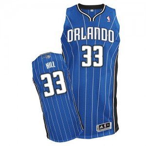 Orlando Magic #33 Adidas Road Bleu royal Authentic Maillot d'équipe de NBA pas cher - Grant Hill pour Homme