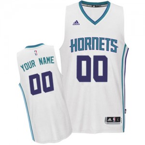 Maillot NBA Blanc Swingman Personnalisé Charlotte Hornets Home Enfants Adidas