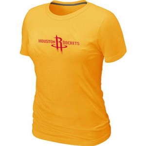 Houston Rockets Big & Tall Jaune Tee-Shirt d'équipe de NBA magasin d'usine - pour Femme