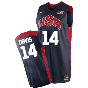 Maillot Nike Bleu marin 2012 Olympics Authentic Team USA - Anthony Davis #14 - Homme