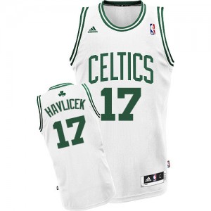 Maillot NBA Blanc John Havlicek #17 Boston Celtics Home Swingman Homme Adidas