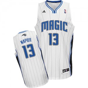 Orlando Magic Shabazz Napier #13 Home Swingman Maillot d'équipe de NBA - Blanc pour Homme