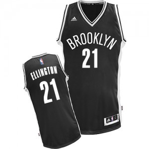 Brooklyn Nets Wayne Ellington #21 Road Swingman Maillot d'équipe de NBA - Noir pour Homme
