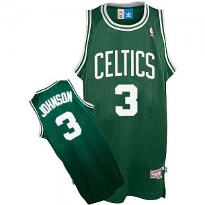 Boston Celtics #3 Adidas Throwback Vert Swingman Maillot d'équipe de NBA en soldes - Dennis Johnson pour Homme