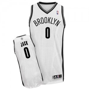 Maillot NBA Blanc Jarrett Jack #0 Brooklyn Nets Home Authentic Homme Adidas