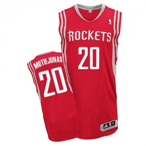 Houston Rockets #20 Adidas Road Rouge Authentic Maillot d'équipe de NBA la vente - Donatas Motiejunas pour Homme