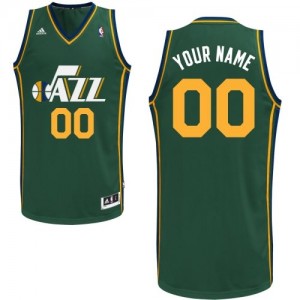 Utah Jazz Personnalisé Adidas Alternate Vert Maillot d'équipe de NBA en vente en ligne - Swingman pour Homme