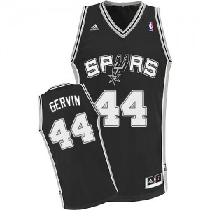 San Antonio Spurs George Gervin #44 Road Swingman Maillot d'équipe de NBA - Noir pour Homme