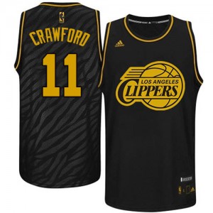 Los Angeles Clippers #11 Adidas Precious Metals Fashion Noir Swingman Maillot d'équipe de NBA préférentiel - Jamal Crawford pour Homme