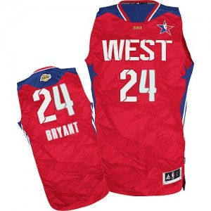 Maillot Adidas Rouge 2013 All Star Authentic Los Angeles Lakers - Kobe Bryant #24 - Homme