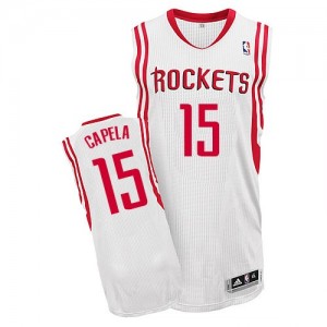 Maillot NBA Authentic Clint Capela #15 Houston Rockets Home Blanc - Homme