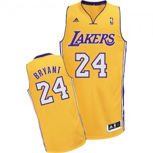 Los Angeles Lakers #24 Adidas Home Or Swingman Maillot d'équipe de NBA à vendre - Kobe Bryant pour Homme