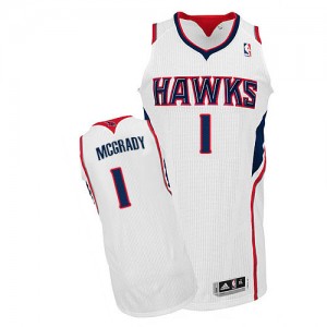 Maillot NBA Authentic Tracy Mcgrady #1 Atlanta Hawks Home Blanc - Homme