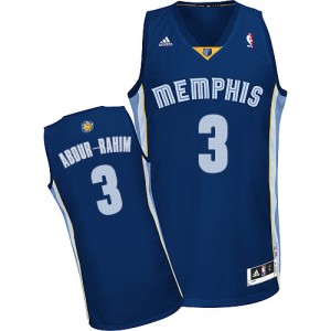 Memphis Grizzlies #3 Adidas Road Bleu marin Swingman Maillot d'équipe de NBA 100% authentique - Shareef Abdur-Rahim pour Homme