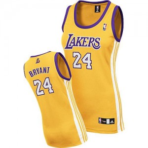 Maillot Adidas Or Home Authentic Los Angeles Lakers - Kobe Bryant #24 - Femme