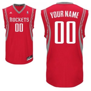 Maillot NBA Rouge Swingman Personnalisé Houston Rockets Road Homme Adidas