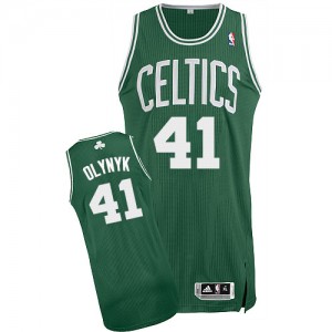 Maillot NBA Authentic Kelly Olynyk #41 Boston Celtics Road Vert (No Blanc) - Homme