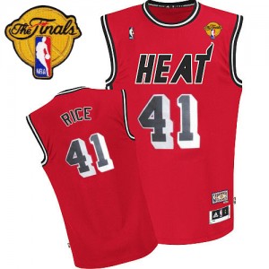 Maillot Swingman Miami Heat NBA Throwback Finals Patch Rouge - #41 Glen Rice - Homme