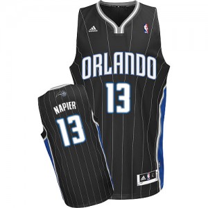 Orlando Magic Shabazz Napier #13 Alternate Swingman Maillot d'équipe de NBA - Noir pour Homme