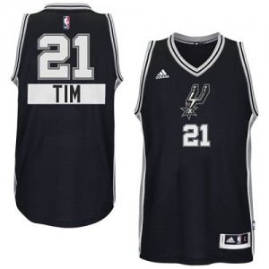 Maillot Authentic San Antonio Spurs NBA 2014-15 Christmas Day Noir - #21 Tim Duncan - Enfants