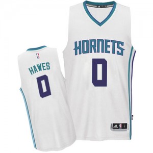Maillot NBA Charlotte Hornets #0 Spencer Hawes Blanc Adidas Authentic Home - Homme