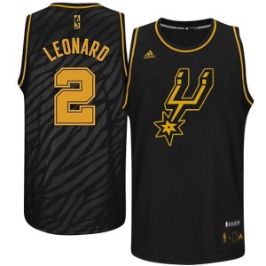 Maillot NBA Noir Kawhi Leonard #2 San Antonio Spurs Precious Metals Fashion Authentic Homme Adidas