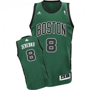 Maillot NBA Vert (No. noir) Jonas Jerebko #8 Boston Celtics Alternate Swingman Homme Adidas