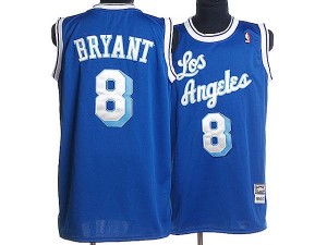 Maillot Mitchell and Ness Bleu Throwback Authentic Los Angeles Lakers - Kobe Bryant #8 - Homme