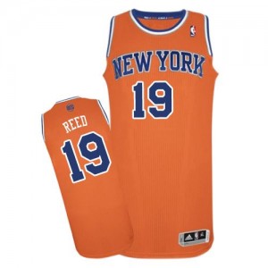 New York Knicks Willis Reed #19 Alternate Authentic Maillot d'équipe de NBA - Orange pour Homme