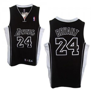 Los Angeles Lakers #24 Adidas Shadow Champions Patch Noir Swingman Maillot d'équipe de NBA Le meilleur cadeau - Kobe Bryant pour Homme