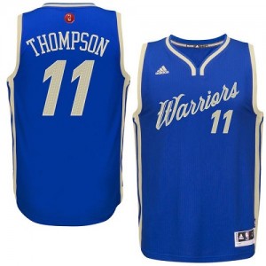 Maillot Authentic Golden State Warriors NBA 2015-16 Christmas Day Bleu royal - #11 Klay Thompson - Homme