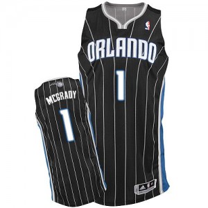 Orlando Magic Tracy Mcgrady #1 Alternate Authentic Maillot d'équipe de NBA - Noir pour Homme