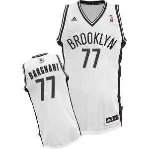 Maillot NBA Brooklyn Nets #77 Andrea Bargnani Blanc Adidas Swingman Home - Homme