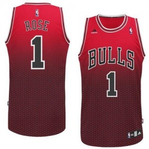 Maillot NBA Chicago Bulls #1 Derrick Rose Rouge Adidas Swingman Resonate Fashion - Homme