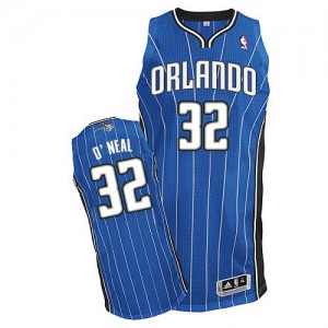 Orlando Magic Shaquille O'Neal #32 Road Authentic Maillot d'équipe de NBA - Bleu royal pour Enfants