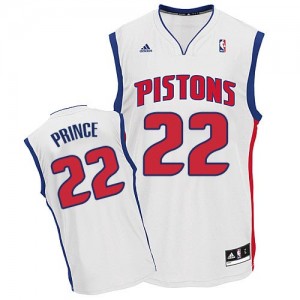 Maillot NBA Swingman Tayshaun Prince #22 Detroit Pistons Home Blanc - Homme