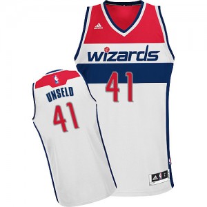 Maillot NBA Blanc Wes Unseld #41 Washington Wizards Home Swingman Homme Adidas