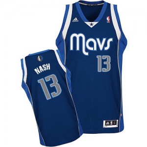 Maillot NBA Swingman Steve Nash #13 Dallas Mavericks Alternate Bleu marin - Homme