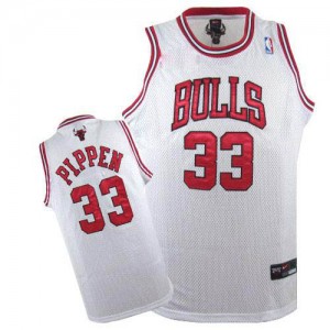 Maillot Nike Blanc Swingman Chicago Bulls - Scottie Pippen #33 - Homme