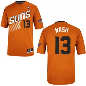 Maillot NBA Phoenix Suns #13 Steve Nash Orange Adidas Swingman Alternate - Homme