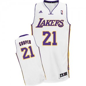 Los Angeles Lakers Michael Cooper #21 Alternate Swingman Maillot d'équipe de NBA - Blanc pour Homme