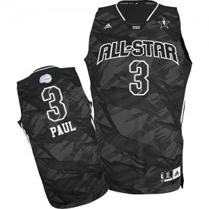 Maillot NBA Los Angeles Clippers #3 Chris Paul Noir Adidas Swingman 2013 All Star - Homme