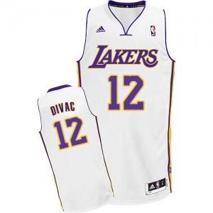 Maillot NBA Swingman Vlade Divac #12 Los Angeles Lakers Alternate Blanc - Homme