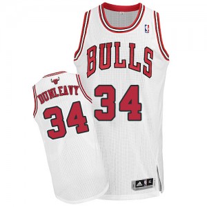 Maillot NBA Authentic Mike Dunleavy #34 Chicago Bulls Home Blanc - Homme