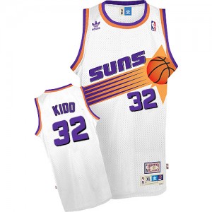 Maillot NBA Authentic Jason Kidd #32 Phoenix Suns Throwback Blanc - Homme
