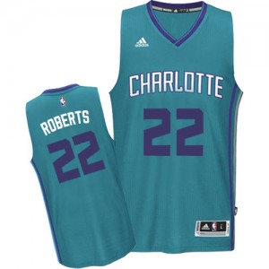 Maillot NBA Bleu clair Brian Roberts #22 Charlotte Hornets Road Swingman Homme Adidas