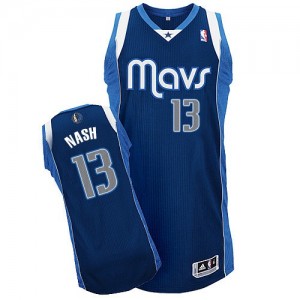 Maillot Authentic Dallas Mavericks NBA Alternate Bleu marin - #13 Steve Nash - Homme