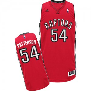 Maillot NBA Rouge Patrick Patterson #54 Toronto Raptors Road Swingman Homme Adidas
