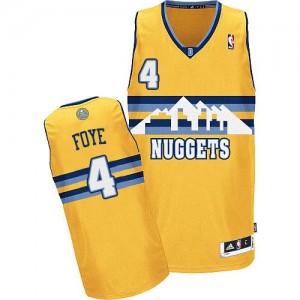 Denver Nuggets #4 Adidas Alternate Or Authentic Maillot d'équipe de NBA achats en ligne - Randy Foye pour Homme